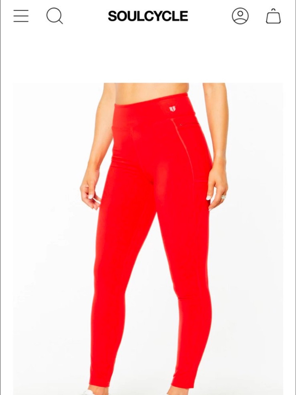 EleVen by Venus Williams Red High-Waist Performance Leggings